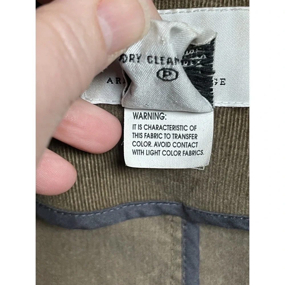 Armani Exchange Vintage Corduroy Sport Coat Men's Large Brown Old Money Preppy‎